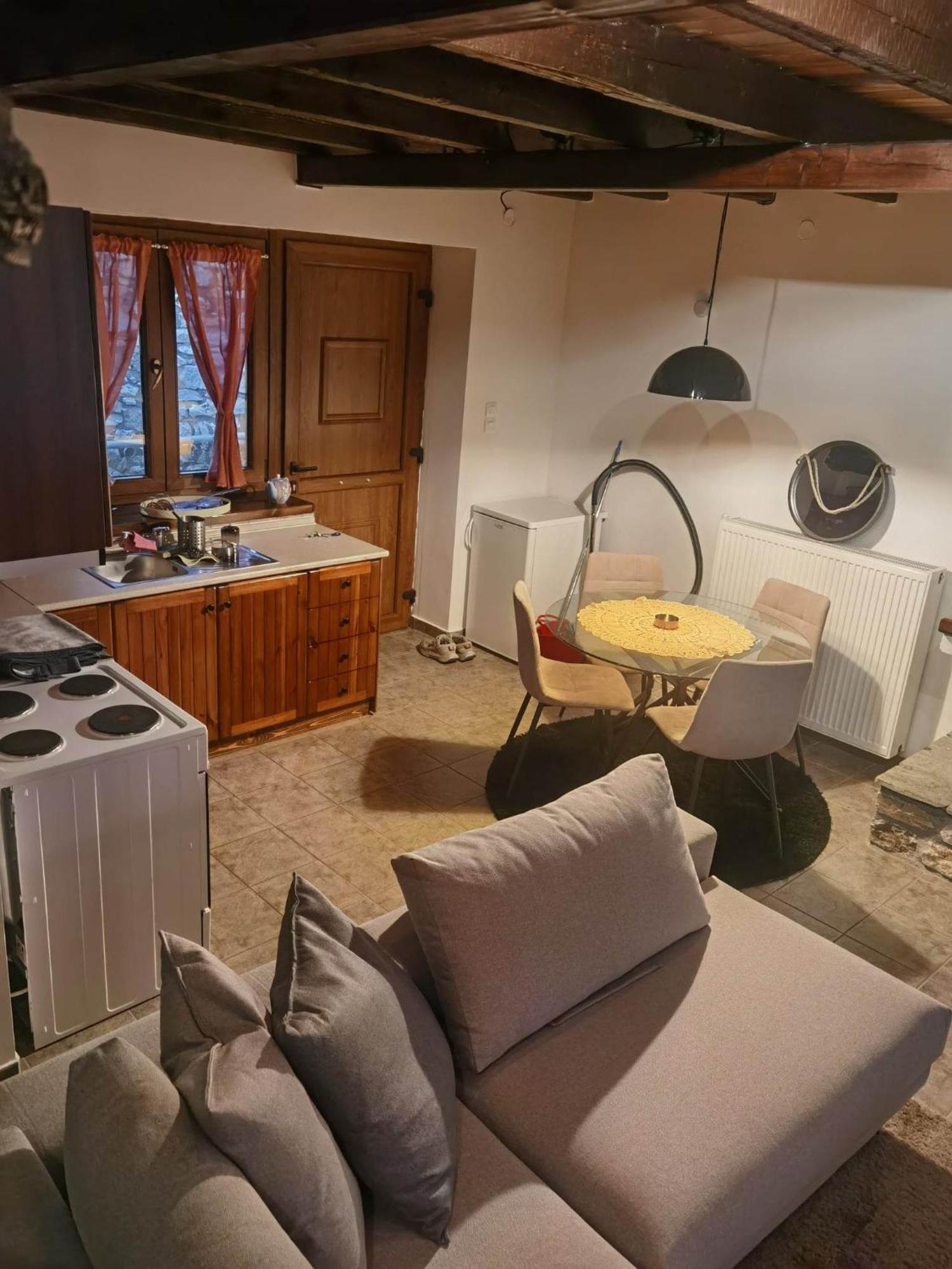 Traditional Stone Cottage In Palio Elatohori Exterior photo